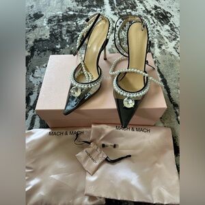 MACH & MACH Black Diamond of Elizabeth Heels - Size 39